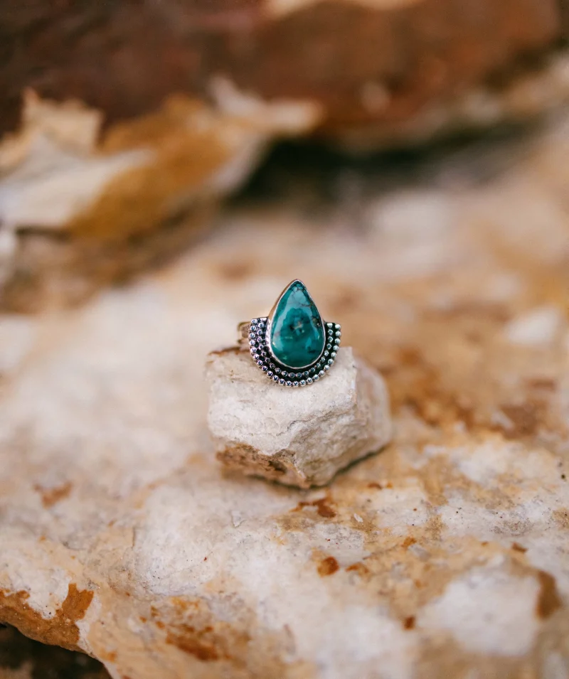 Anillo lágrima Turquesa