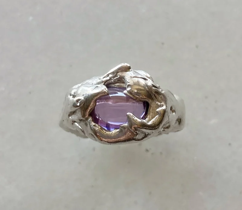Anillo Volcán Amatista