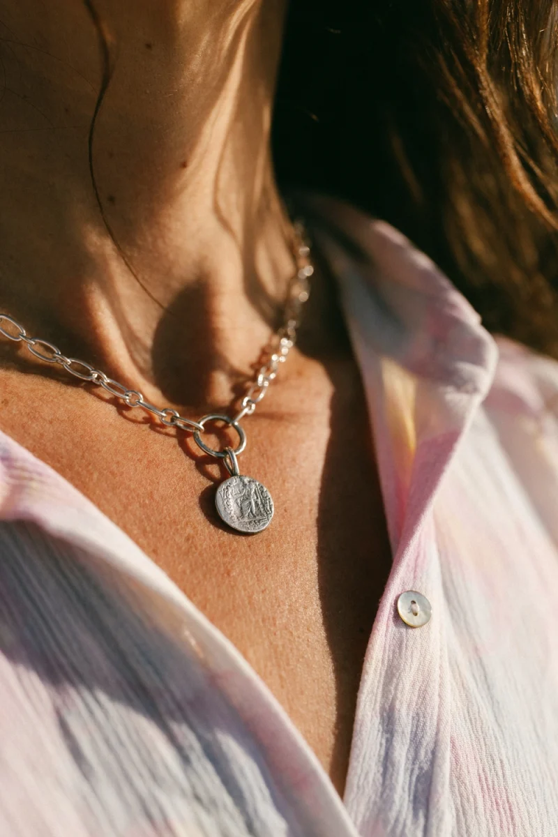 Collar moneda eslabones - Imagen 5